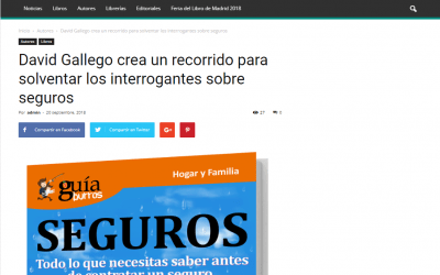 Casa de Letras se hace eco del GuíaBurros: Seguros, de David Gallego